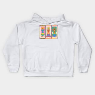 Summer's  geometric Beat Kids Hoodie